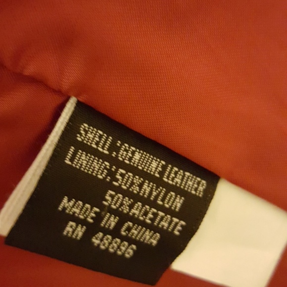 Red leather blazer by Tiboa Leathers. sz s - Picture 4 of 8